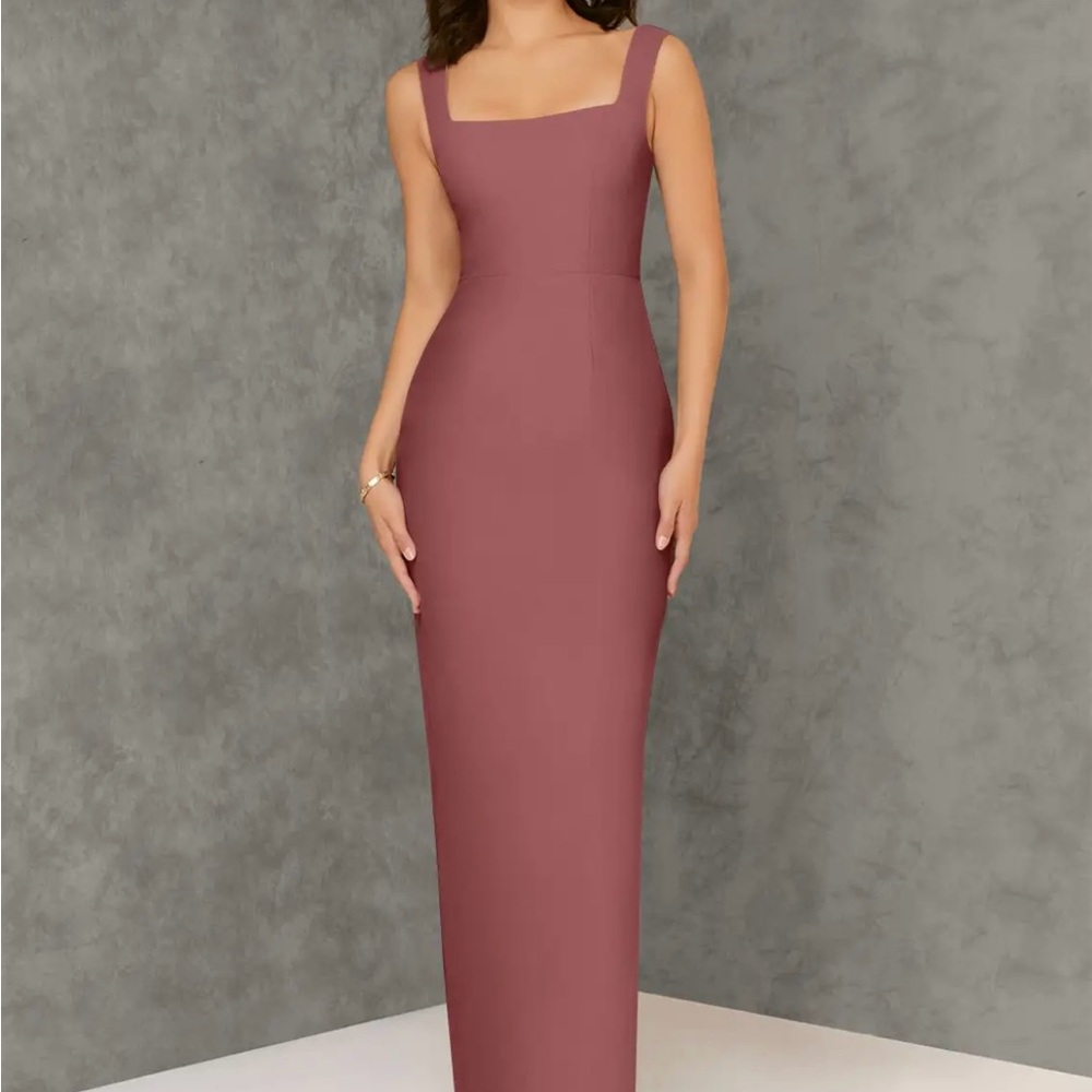 Azazie Vintage Mauve Sleeveless Dress